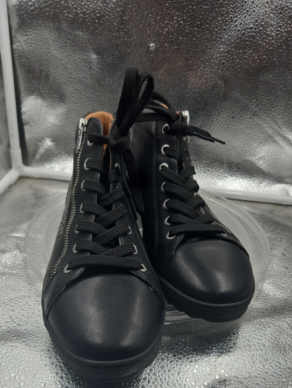 A2 Black And Silver Shoe Sz 9 - Picture 2 of 4